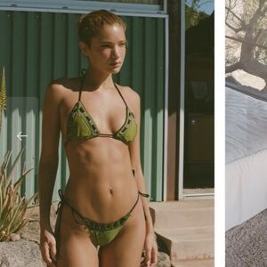 With Jean Bikini top S bottom M
